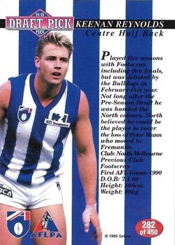 1995 Select AFL #282 Keenan Reynolds Back